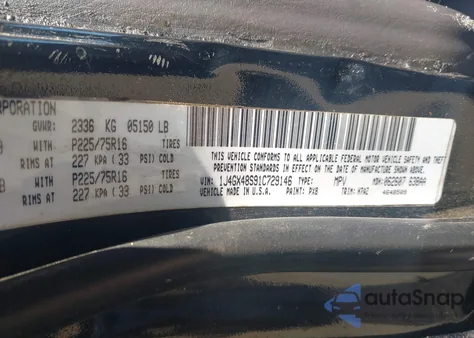 2001 Jeep Grand Cherokee Laredo z USA, uszkodzony, nr VIN 1J4GX48S91C729146